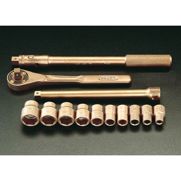 EA642LM エスコ ESCO 1/2"sq ソケットレンチセット(ノンスパーキング)