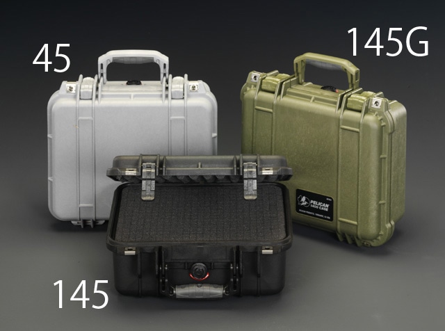 EA657-145 エスコ ESCO 371x258x152mm/内寸 万能防水ケース(黒)