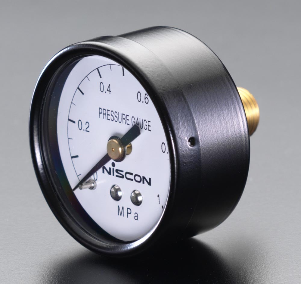 EA729-3 エスコ ESCO R 1/4"/ 50mm/0-1.0MPa 圧力計