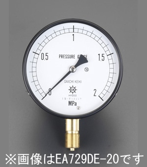 EA729DF-16 エスコ ESCO G 3/8"/100mm/0-1.6MPa 圧力計