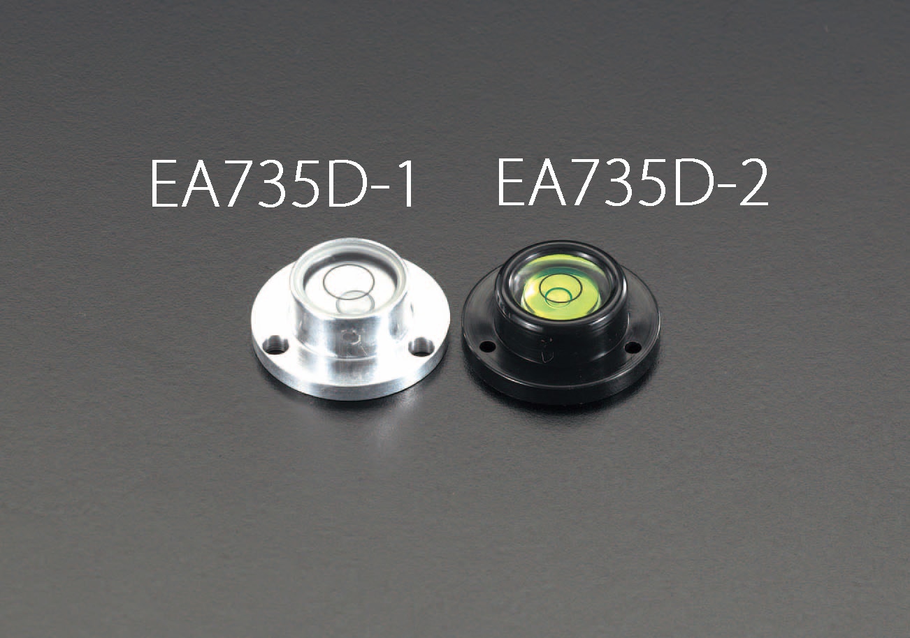 EA735D-2 エスコ ESCO 30x11mm 目玉レベル(黒)
