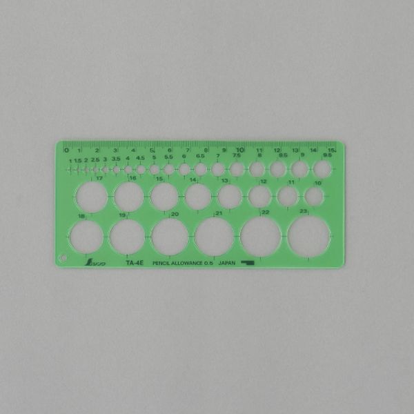 EA736MB-11 エスコ ESCO φ 1-23mm 円定規