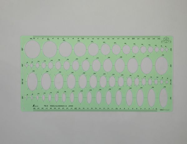 EA736MB-26 エスコ ESCO 25°-60° 楕円定規