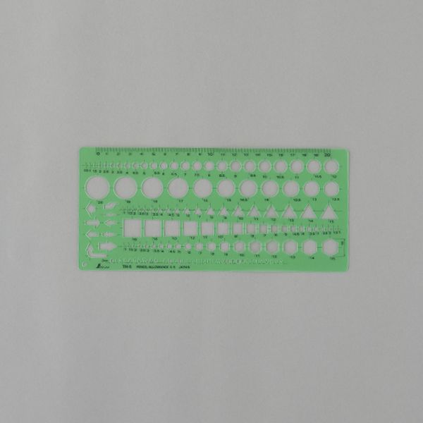 EA736MB-44 エスコ ESCO 105x230mm 一般記号定規