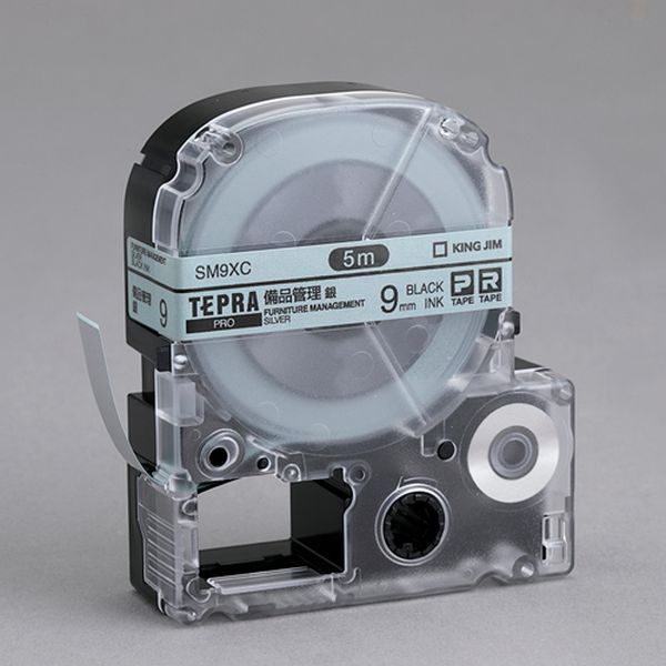 EA761DD-5 エスコ ESCO 36mm テープカセット(備品管理ラベル/銀)