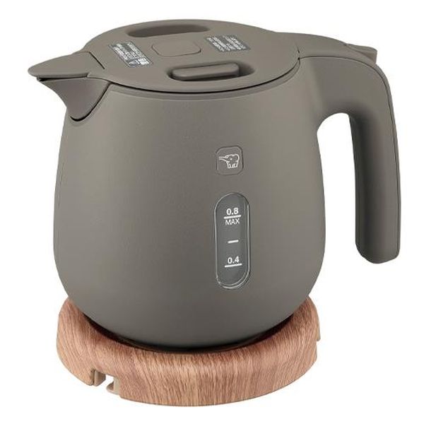 EA763AP-40A エスコ ESCO AC100V/1300W/0.8L 電気ケトル(ブラウン)