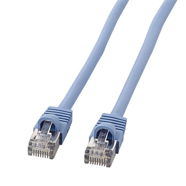 EA764B-511 エスコ ESCO 0.5m LANケーブル(CAT5e/ノイズシールド処理/ブルー)