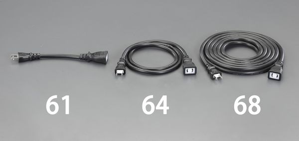 EA815GA-70 エスコ ESCO AC125V/15Ax 10m 延長コード(抜け止め型)