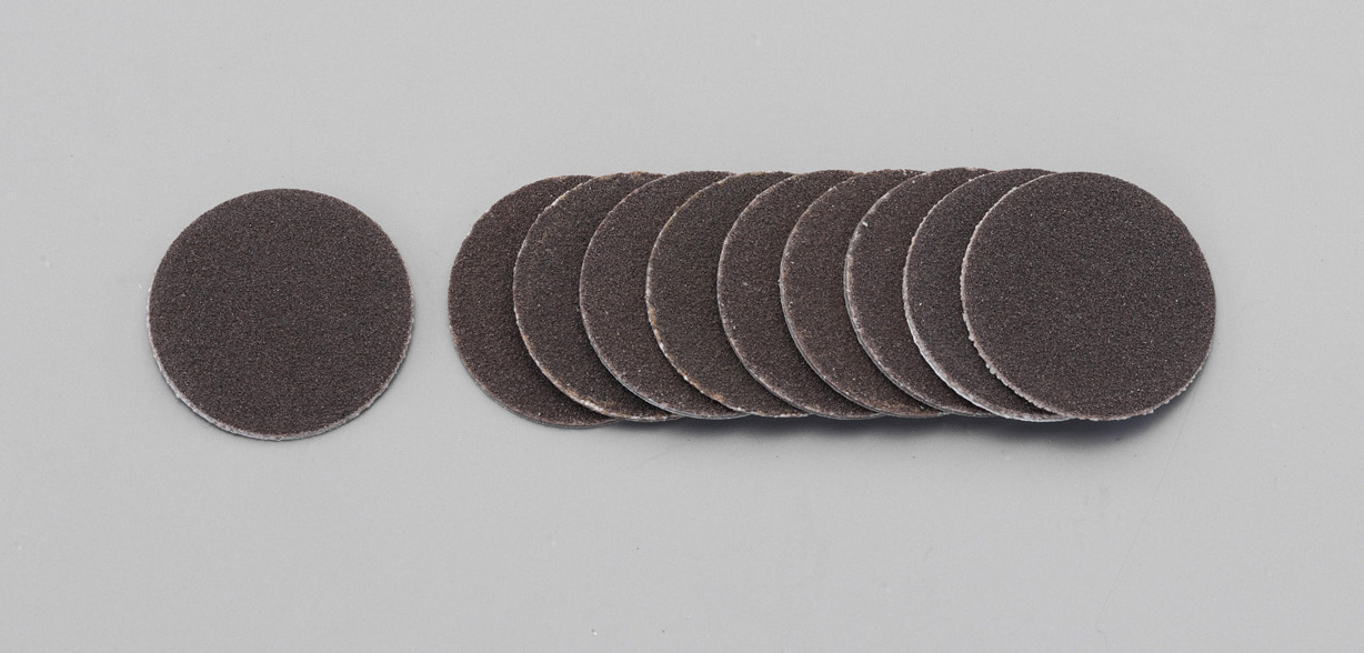 EA819FH-8 エスコ ESCO # 80 21mm径 サンドペーパーディスク 10枚