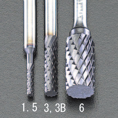 EA819PD-3 エスコ ESCO 3x 13mm/3mm軸 Coated 超硬バー