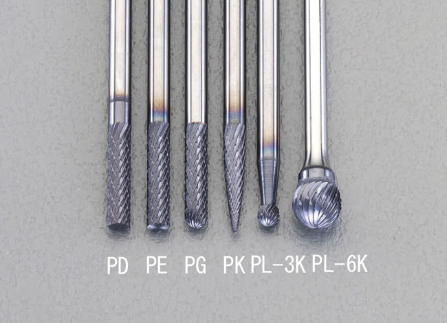 EA819PL-6K エスコ ESCO 6x5.4mm/3mm軸 Coated 超硬バー