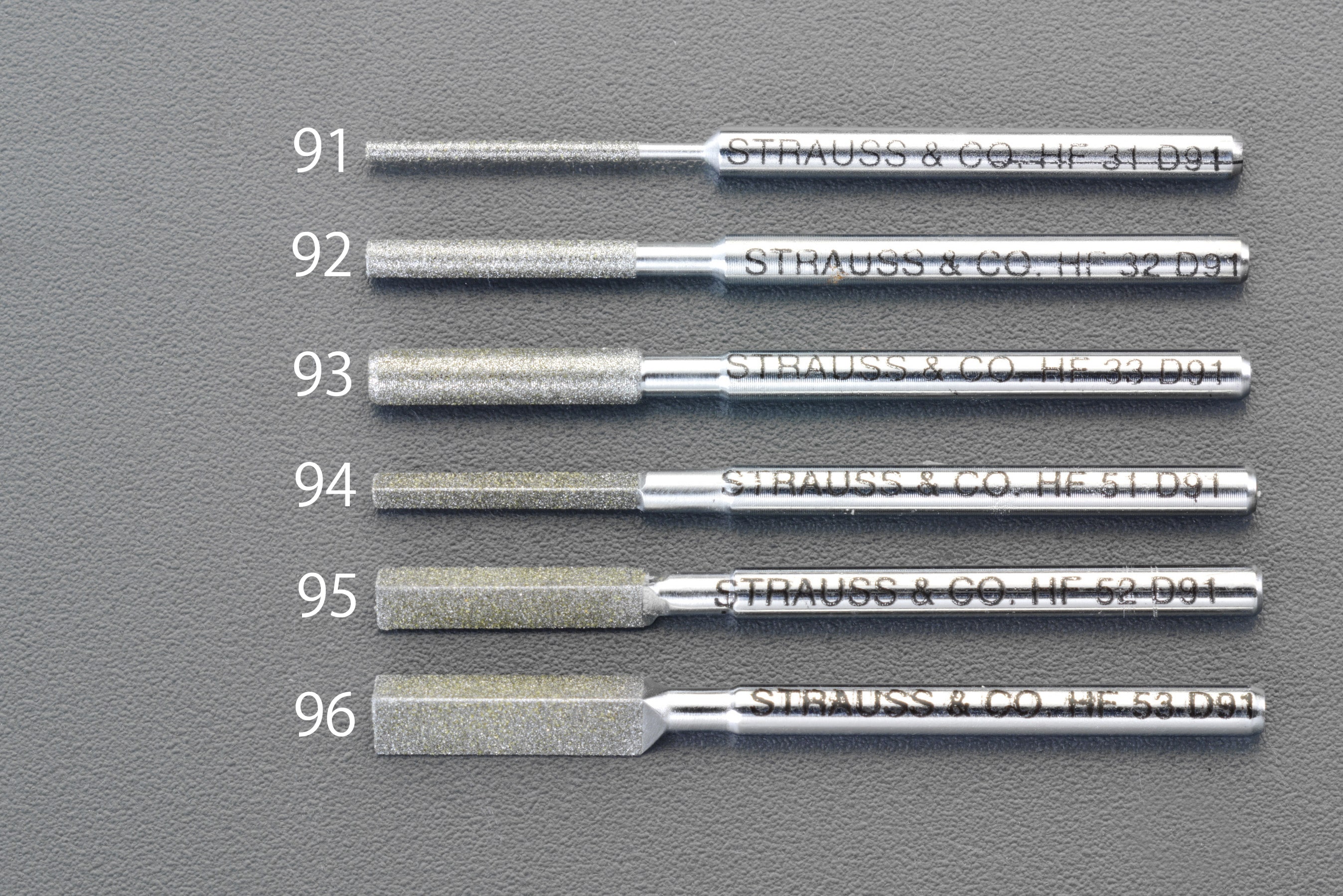 EA826VM-91 エスコ ESCO φ1.3 x 50mm ダイヤモンド鑢 丸・ショート/#200