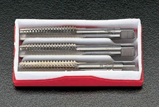 EA829EC-3 エスコ ESCO 3/8"xW16 ハンドタップ３本組 SKS2