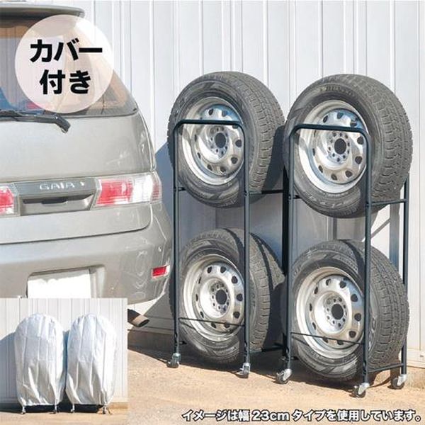 EA912AD-2 エスコ ESCO 525x340x1365mm タイヤラック (4本収納)