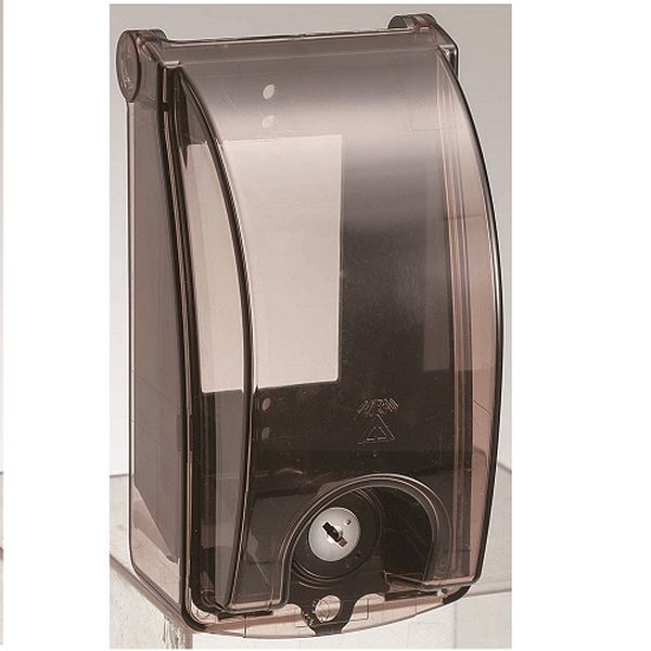 EA940CS-394 エスコ ESCO 91x167mm コンセント保護カバー(透明蓋/鍵付)