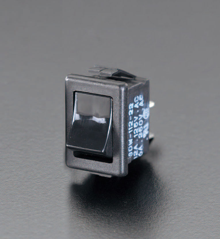 EA940DH-8 エスコ ESCO 125V/12A ロッカースイッチ 黒