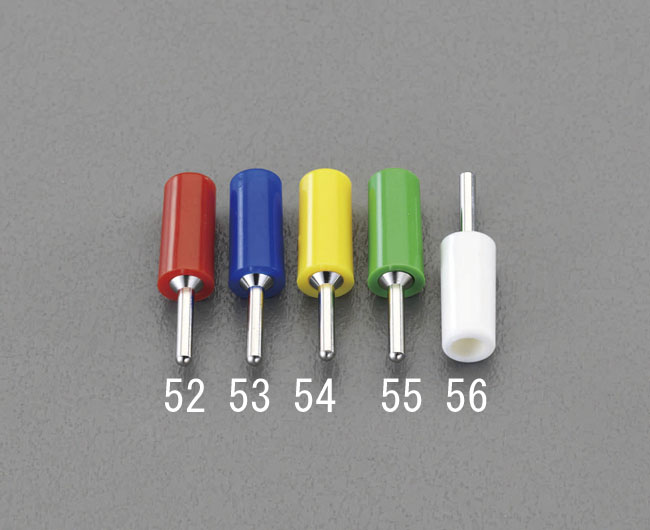 EA940DP-54 エスコ ESCO φ6.5x25mm チップジャック 黄