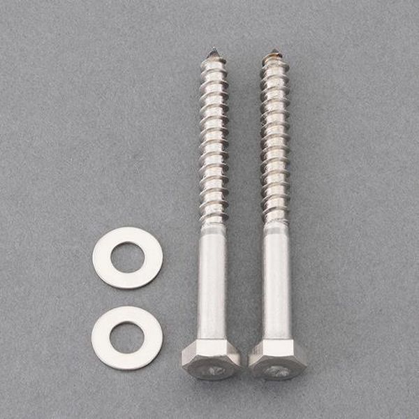 EA949EB-101 エスコ ESCO 8.0x 90mm 六角コーチスクリュー（平座金付／SUS／2セット