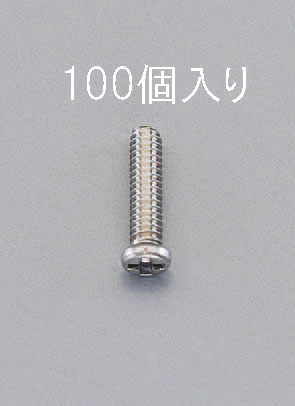 EA949SP-103 エスコ ESCO M1.0x3.0mm鍋頭小ねじ 0番1種/ステンレス/100本
