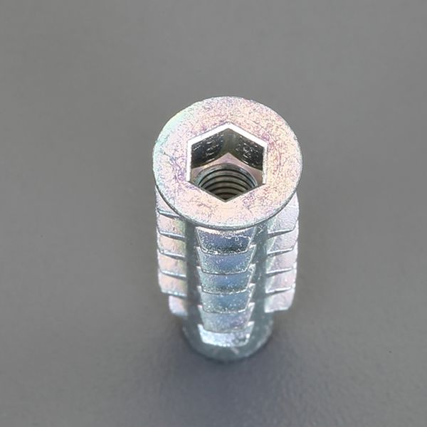 EA949ST-62 エスコ ESCO M 6x13mm 鬼目ナット(R)(Dタイプ/三価ホワイト/4個)