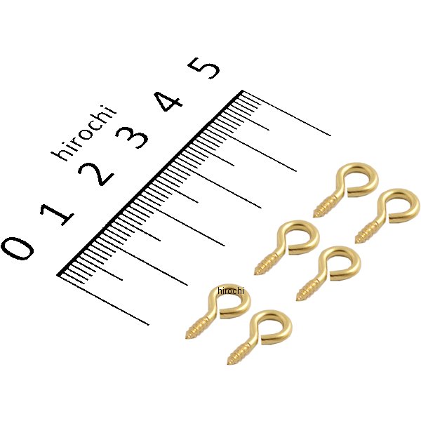 EA951DR-21 エスコ ESCO 15mm ヒートン 真鍮製/6個