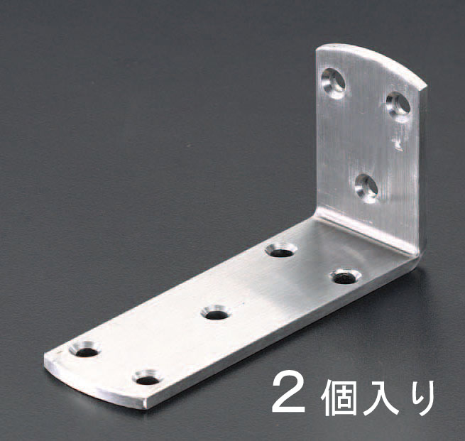 EA951ED-4 エスコ ESCO 120x 65x30mm 隅 金 ステンレス製/2本