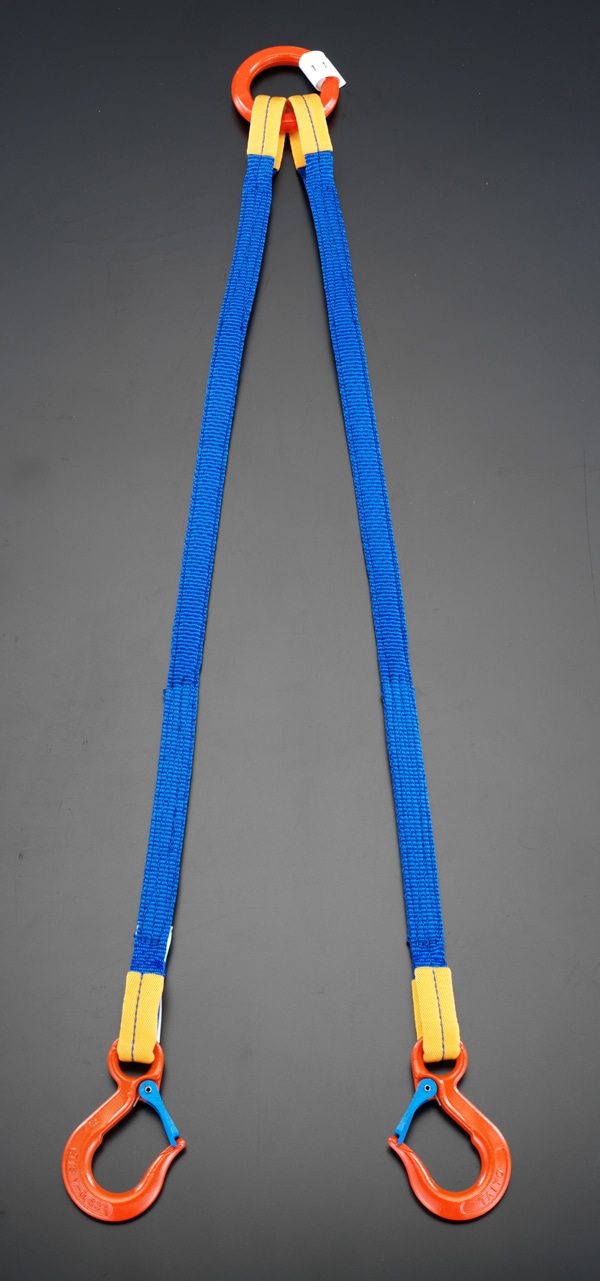 EA981FD-32A エスコ ESCO 3.0tonx1.5m 金具付スリング ２本懸け