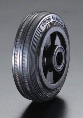 EA986MC-1 エスコ ESCO 80x25mm 車輪 ラバータイヤ・PPリム・ローラーベアリング