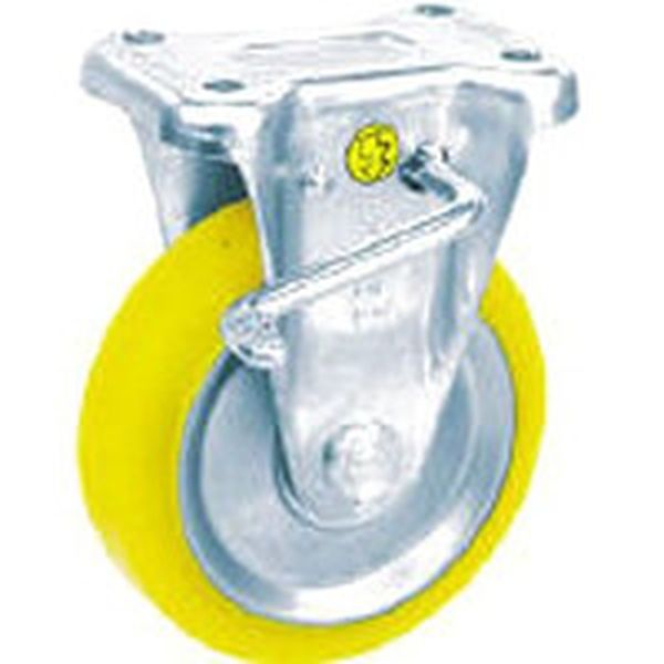 EUWKB150 353-5177 静電気帯電防止キャスター 固定ストッパー付 150径 ウレタン車輪