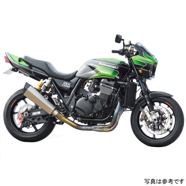 EX-10WTUGT3-V3 ナイトロレーシング 4in1ウェルドクラフト チタン3D EXマフラー グレネードチタン 300mm V3 ZRX1200R、ZRX1100