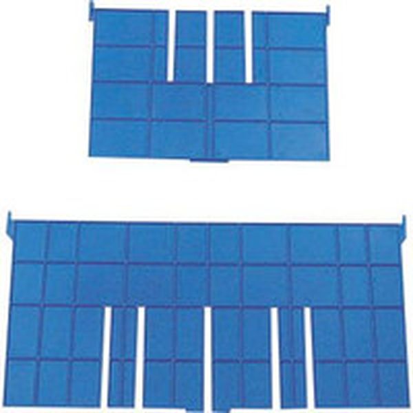 F17S DICプラスチック(株) DIC F型コンテナF-17用短手用仕切板 外寸:243×183 青