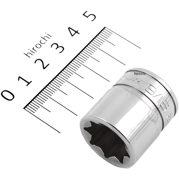 F318 スナップオン Snap-on 3/8インチ ソケット ダブル スクエア 8角 9/16インチ