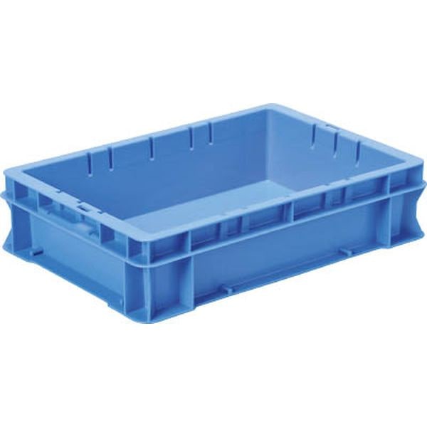 F8 501-1302 DICプラスチック(株) DIC F型コンテナF-8 外寸：W424×D291×H102.5 青