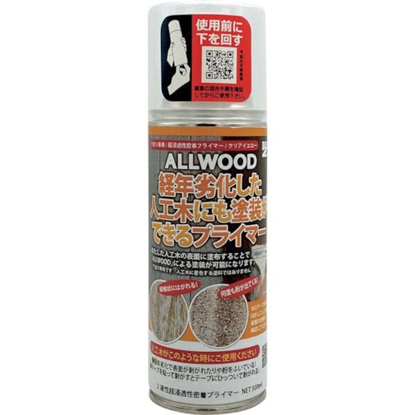 FALWM300K (株)BAN-ZI BANーZI ALLWOOD経年劣化した人工木専用プライマー 300ml クリア