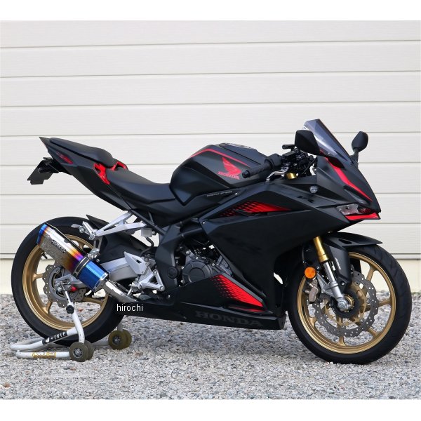 FB1240JM ダブルアールズ WR'S フルエキゾースト SS-OVAL ショートライン JMCA認証 20年-22年 CBR250RR 焼き色チタン