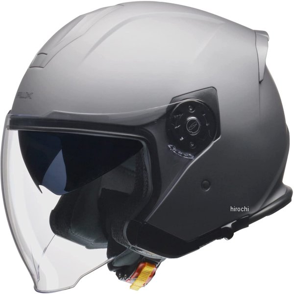FLX-MS リード工業 ジェットヘルメット インナーシール付き マットシルバー Lサイズ