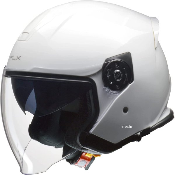 FLX-WH リード工業 ジェットヘルメット インナーシール付き 白 Lサイズ