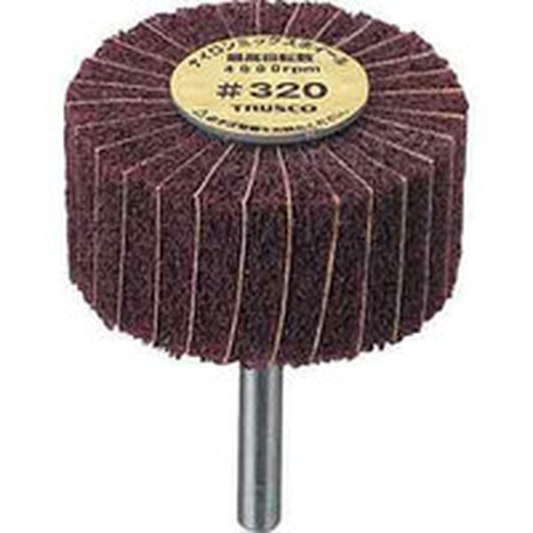 FM8025320 トラスコ中山(株) TRUSCO ナイロンミックスホイール 外径80X厚25X軸6 320♯ 5個入