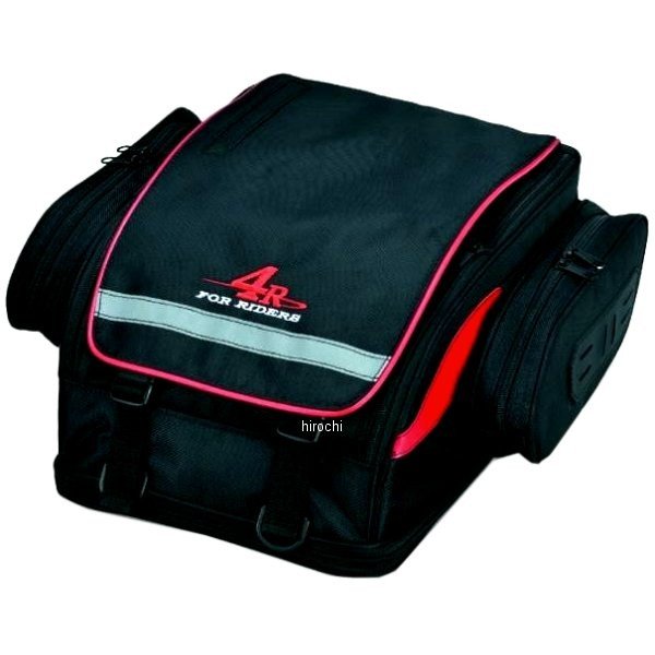 FR-A00026 キジマ ツーリングシートバッグL ライム 26L 黒/レッド