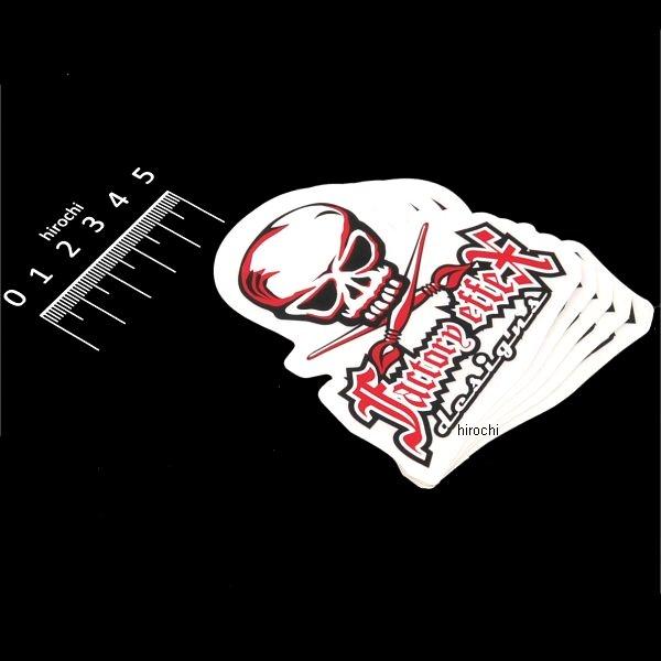 FX04-2654 ファクトリーFX FACTORY EFFEX ロゴステッカー SKULL 80mm (5枚入り)