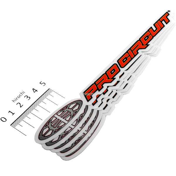 FX04-2694 ファクトリーFX FACTORY EFFEX ロゴステッカー PRO CIRCUIT 210mm (5枚入り)