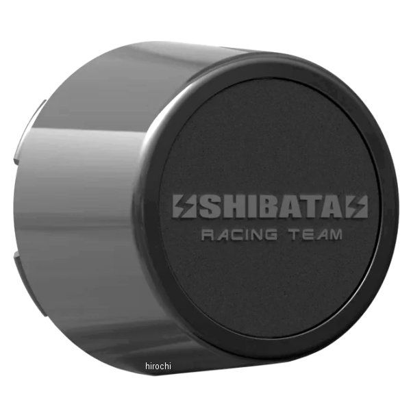 G23-CAP-H シバホイール ホイールセンターキャップ（SHIBATA RACING TEAM） 黒ハイ 4個セット