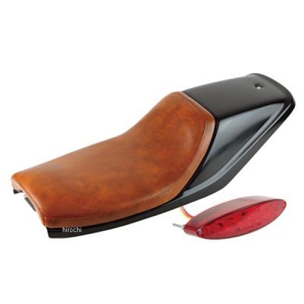 G3-00138 GOODS グッズ FTシートKIT TW200、TW225 ブラウン/プレーン LEDオーバルテール