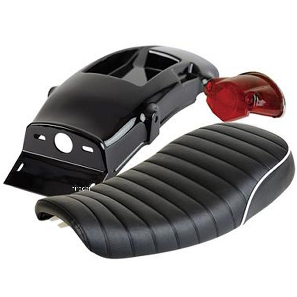 G3-00142 GOODS グッズ キングシート & 38ETフェンダーレスキット 10年-17年 SR400 黒/白