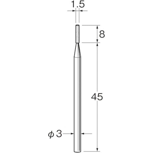 G3122 126-5863 日本精密機械工作(株) リューター 軸付砥石