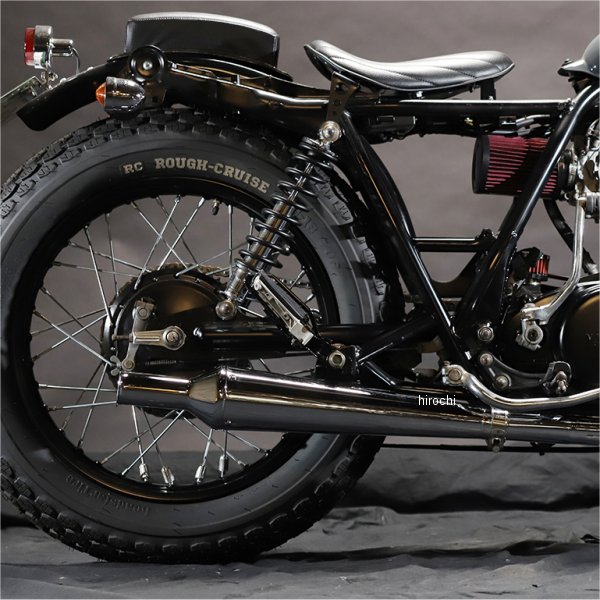 G4-00194 GOODS グッズ スリップオンマフラー TRUMPET MEGAPHONE MUFFLER SR400、SR500 クローム