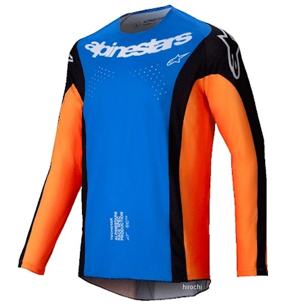G4958 アルパインスターズ テックスターメルトジャージ オレンジ/青 Lサイズ