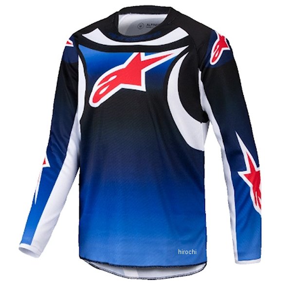 G4989 アルパインスターズ ユース レーサーワークスジャージ 青/黒 Mサイズ
