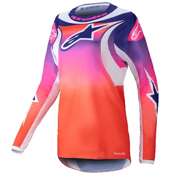 G4996 アルパインスターズ レディース ステラフルードワークスジャージ マルチ/ホワイト Lサイズ