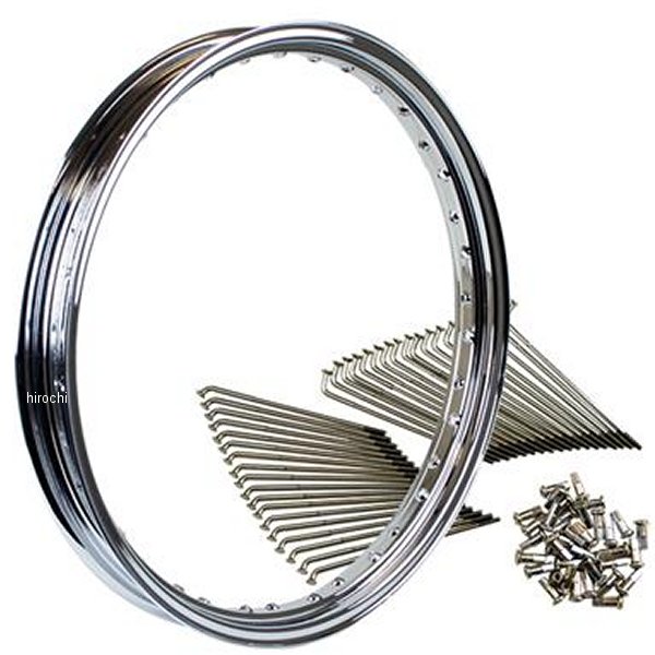 G5-00194 GOODS グッズ 21インチキット MT クローム スチールスポーク フロント エストレヤ ディスクブレーキ車